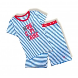 ELL3 Blue Stripe Set Short Pants