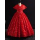 Red Sequin Sparkly Party Dress