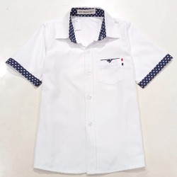 White Navy Shirt