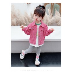 Pink Button Denim Jacket