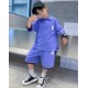 Blue G List Shirt Set Pants