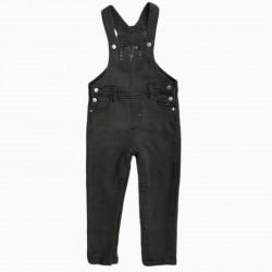 Baby Colors Black Tiger Denim Overalls