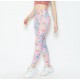 SOC Pink Floral Sport Leggings
