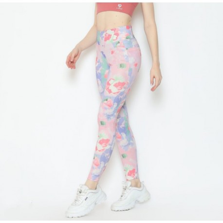 SOC Pink Floral Sport Leggings