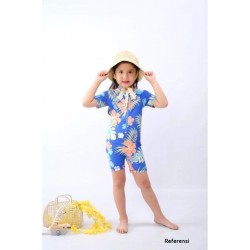 Blue Hibiscus Swimsuit