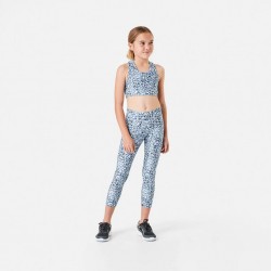 Anko Blue Grey Leopard 3/4 Sport Leggings