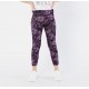 Anko Black Purple Tie Dye 3/4 Sport Leggings