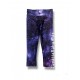 Anko Black Purple Galaxy 3/4 Sport Leggings