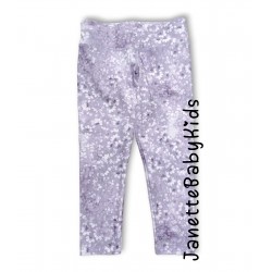 Anko Dusty Purple Floral 3/4 Sport Leggings