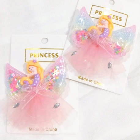 Mermaid Tutu Glitter Hairclips