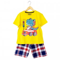 Yellow Traffic Dinosaur Set