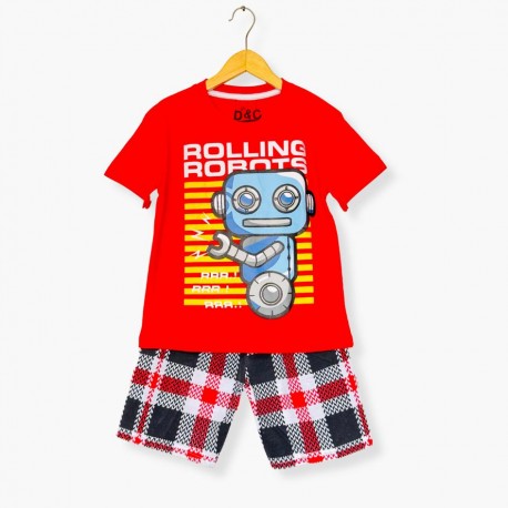 Red Rolling Robots Set