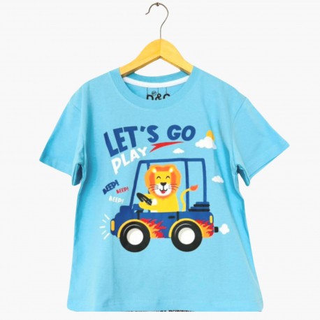 Light Blue Lion Tee