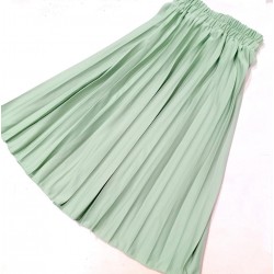 Mint Pleated Skirt