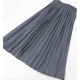Grey Pleated Skirt