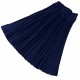 Navy Pleated Skirt