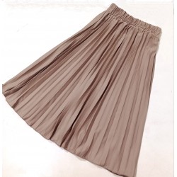 Light Brown Pleated Skirt