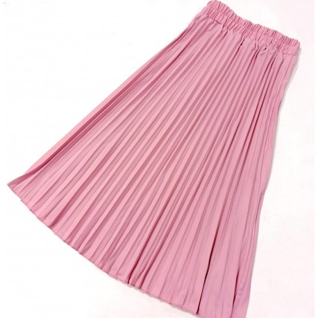 Pink Pleated Skirt
