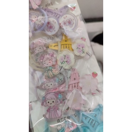 4pcs Little Princess Hairbands and Hairclips