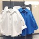 Blue Korean Long Sleeve Shirt