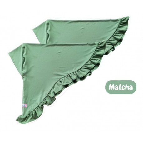 Matcha Colorful Ruffle Hijab