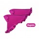 Magenta Colorful Ruffle Hijab