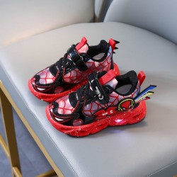 Red Spiderman Web Revolution LED Lamp Shoes