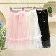 Pink Ribbon Pearl Tutu Skirt