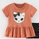 Ribbon Cat Girl Short Sleeve T-Shirt