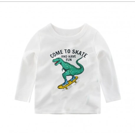 Dino Skate Long Sleeve T-Shirt