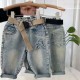 A Ripped Denim Pants(no belt)