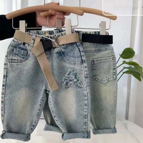 A Ripped Denim Pants(no belt)