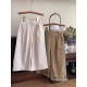 Cream Wide Pants