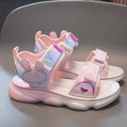 Peach Pearl Bunny Sport Sandals