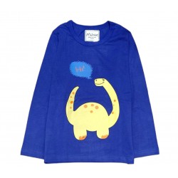 Blue Dinosaurs Boy Long Sleeve T-Shirt