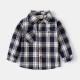Black Plaid Bear LS Shirt