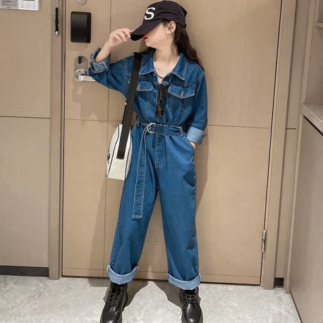 Pocket Denim Jumpsuit