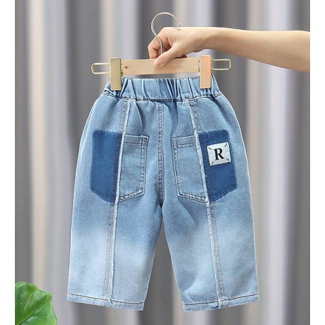 R Denim Short Pants