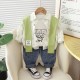 Green Shawl Palm Shirt Set Jeans