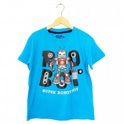 Blue Robot Tee