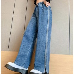 Side Stripe Denim Pants