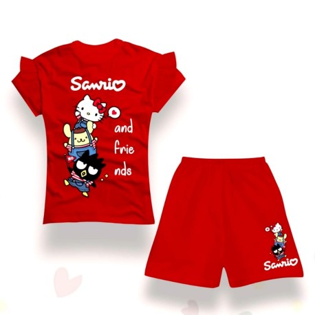 Red Sanrio Ruffle Set