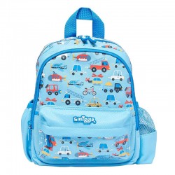 Smiggle Blue Vehicles Small Backpack