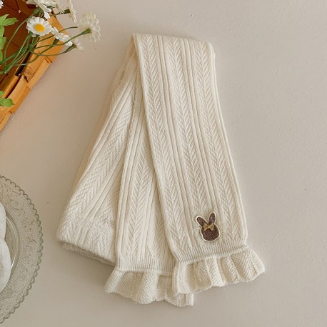 Off White Bunny Knitted Leggings