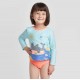 Cat & Jack Blue Peach Seal Swimsuits