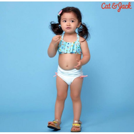 Cat & Jack Blue Palm Swimsuits