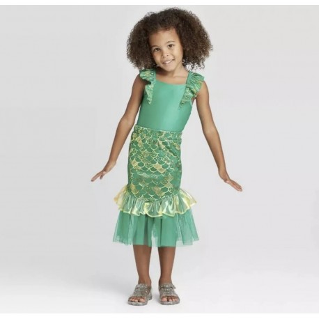 Cat & Jack 2in1 Green Mermaid Swimsuits