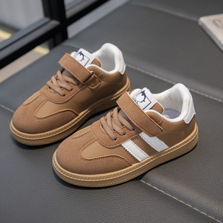 Brown Stripe Classic Sneakers