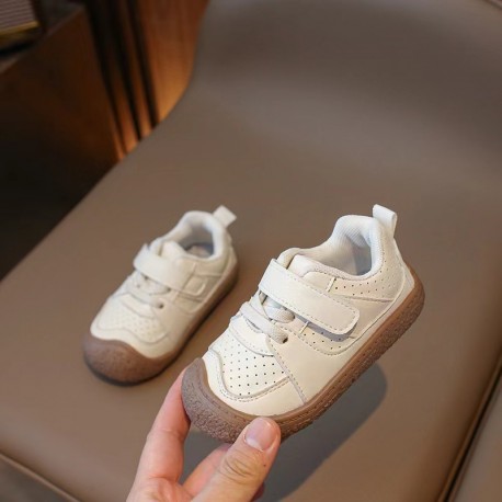 White Brown Leather Shoes