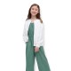 Un1qlo White Pocket Cardigan